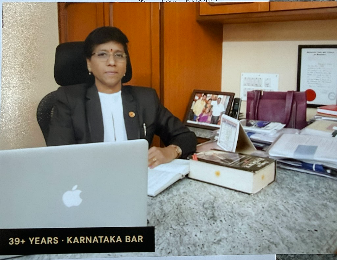 Advocate Jayashree Sridhar at chambers