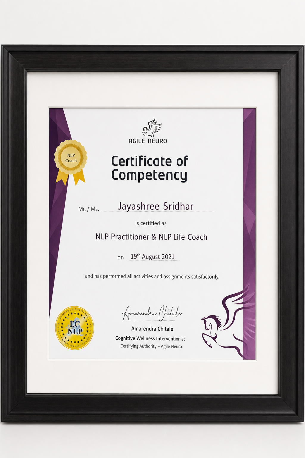 Certificate of Competency